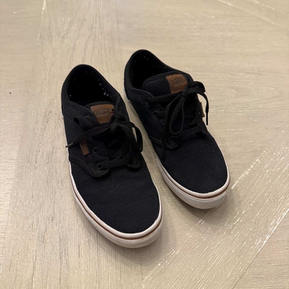 Vans Kids Black Canvas Sneakers